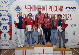 Члены спортивной сборной команды Российской Федерации по парусному спорту.